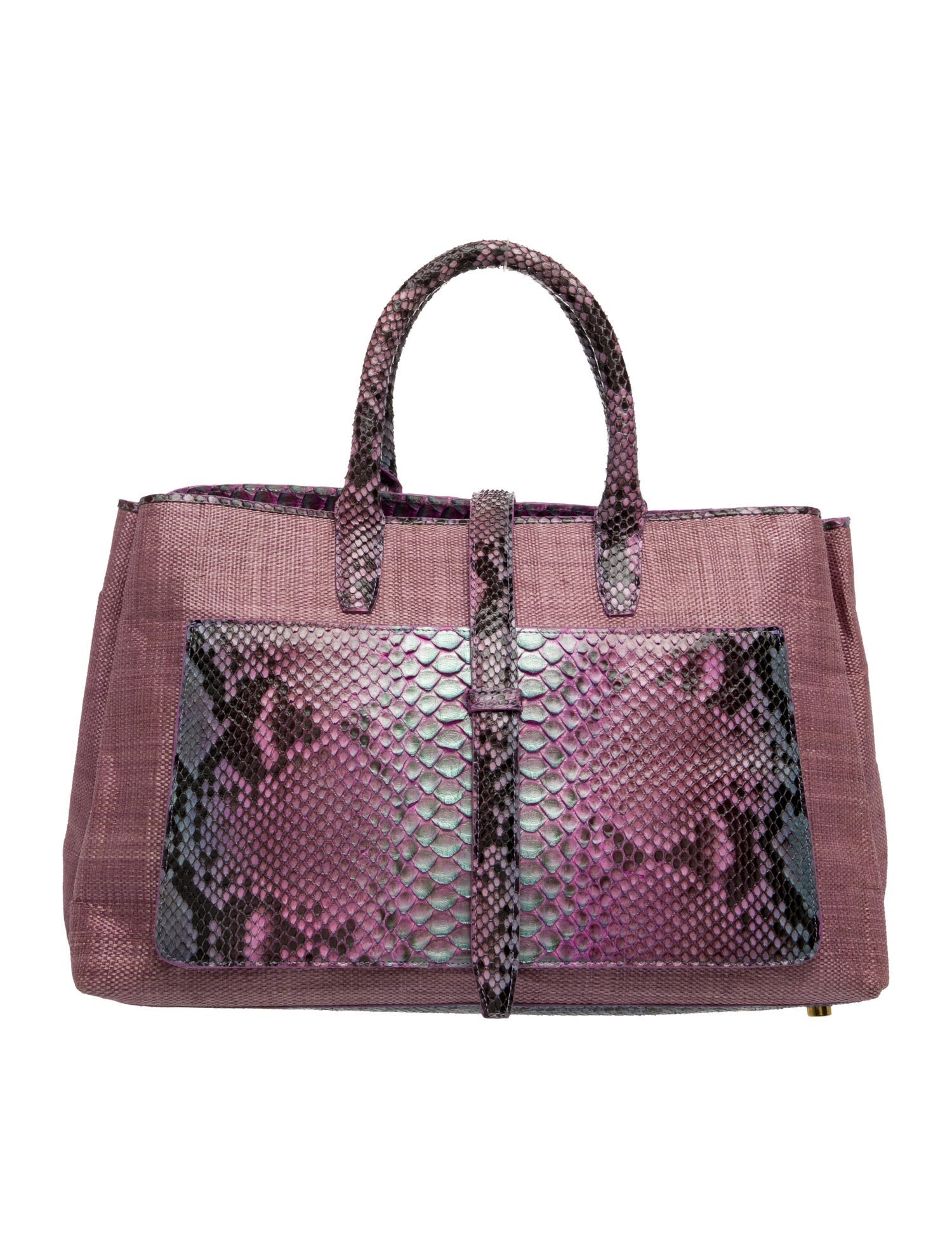 Nancy Gonzalez Canvas Top Handle Bag