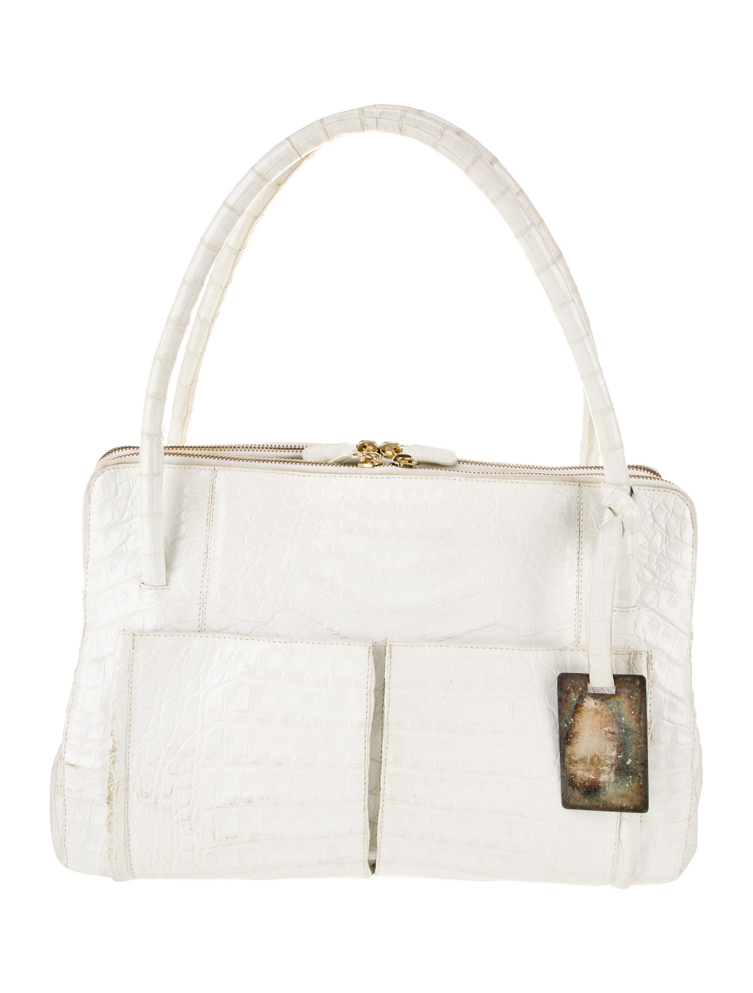 Nancy Gonzalez Crocodile Top Handle Bag