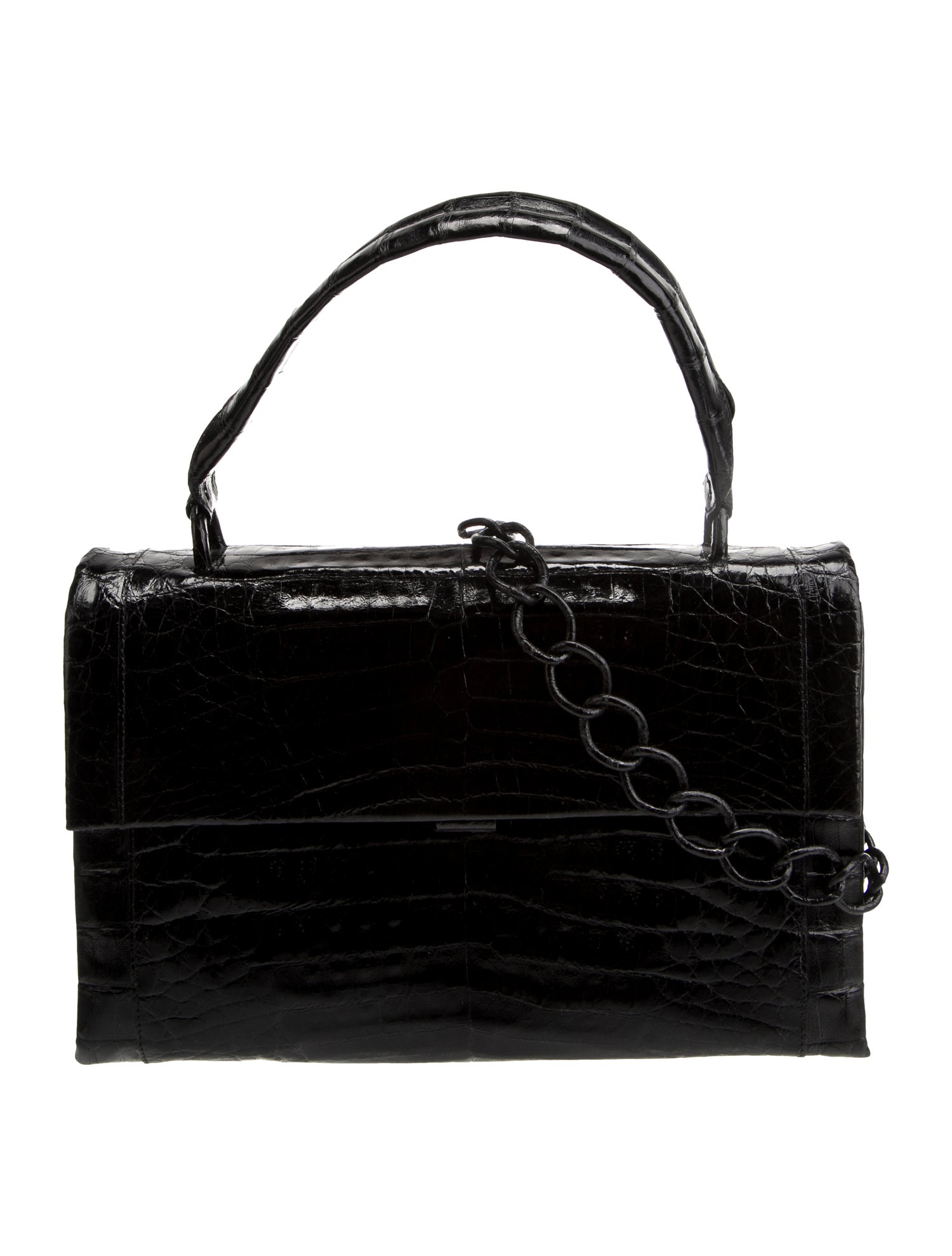 Nancy Gonzalez Crocodile Top Handle Bag