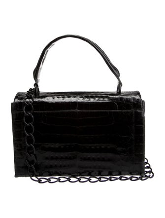 Nancy Gonzalez Crocodile Top Handle Bag