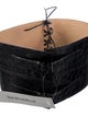 Nancy Gonzalez Wide Crocodile Waist Belt