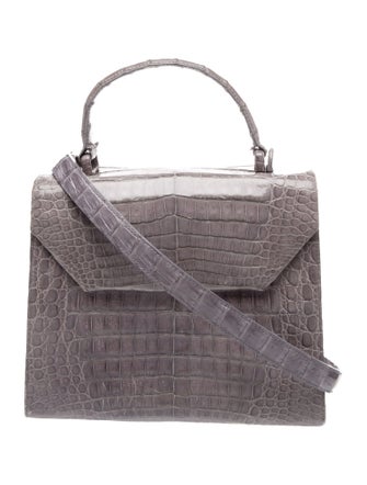 Nancy Gonzalez Crocodile Top Handle Bag