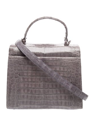 Nancy Gonzalez Crocodile Top Handle Bag