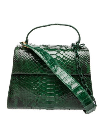 Nancy Gonzalez Python Top Handle Bag