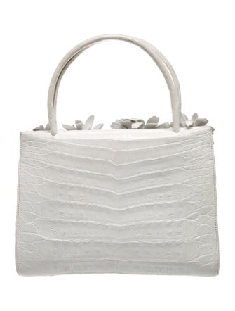 Nancy Gonzalez Crocodile Top Handle Bag