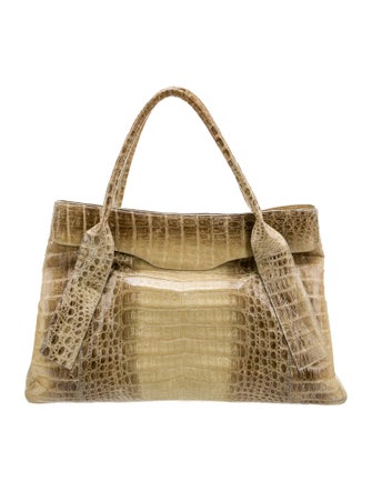 Nancy Gonzalez Crocodile Top Handle Bag