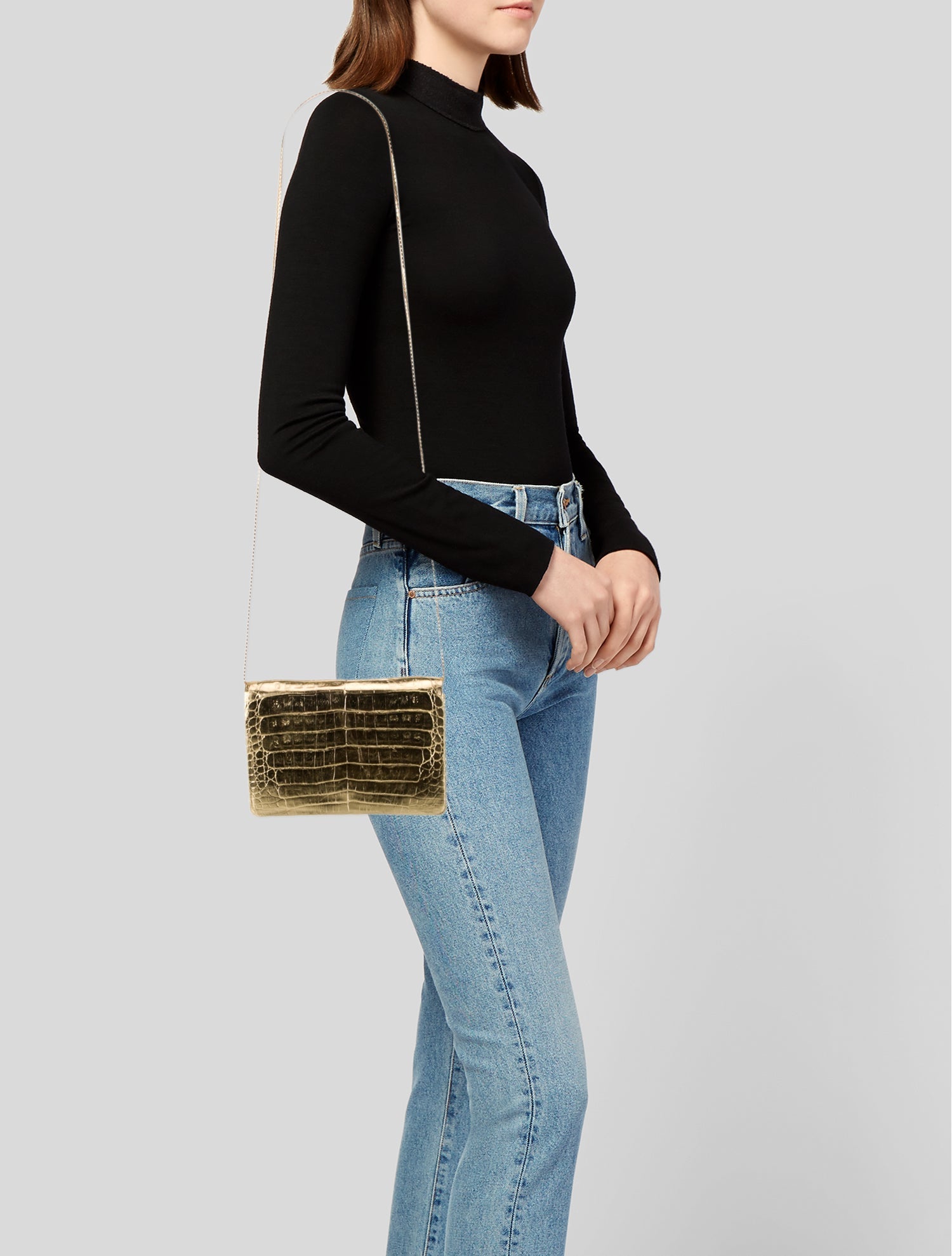 Nancy Gonzalez Crocodile Crossbody Bag