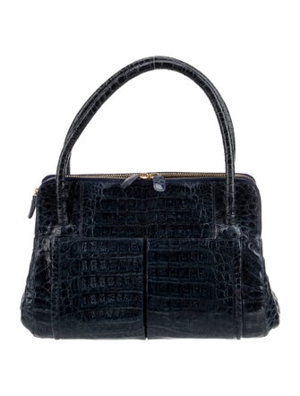 Nancy Gonzalez Alligator Top Handle Bag