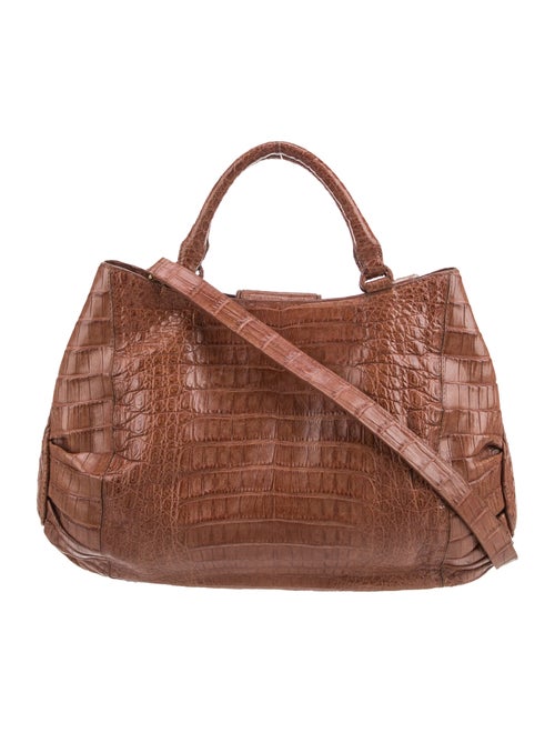 Nancy Gonzalez Crocodile Top Handle Bag