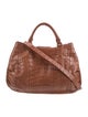 Nancy Gonzalez Crocodile Top Handle Bag