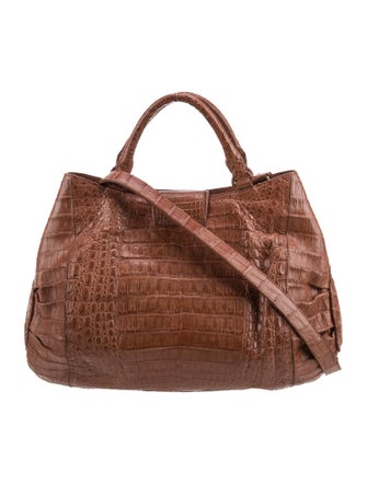 Nancy Gonzalez Crocodile Top Handle Bag