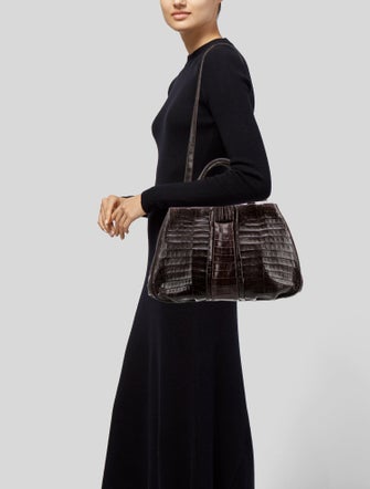 Nancy Gonzalez Crocodile Shoulder Bag