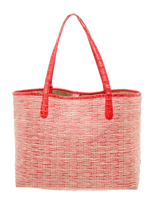 Nancy Gonzalez Raffia Tote