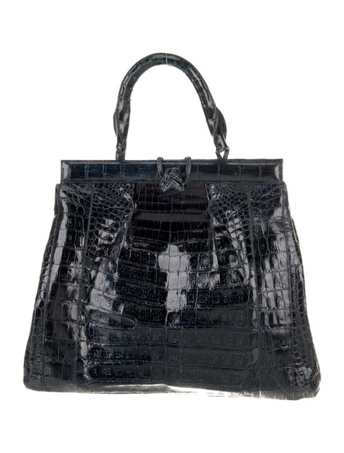 Nancy Gonzalez Crocodile Top Handle Bag