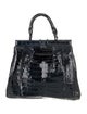Nancy Gonzalez Crocodile Top Handle Bag