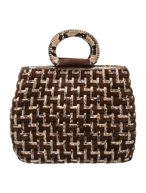 Nancy Gonzalez Python Top Handle Bag