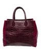 Nancy Gonzalez Crocodile Top Handle Bag