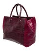 Nancy Gonzalez Crocodile Top Handle Bag