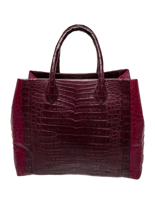 Nancy Gonzalez Crocodile Top Handle Bag