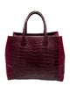 Nancy Gonzalez Crocodile Top Handle Bag