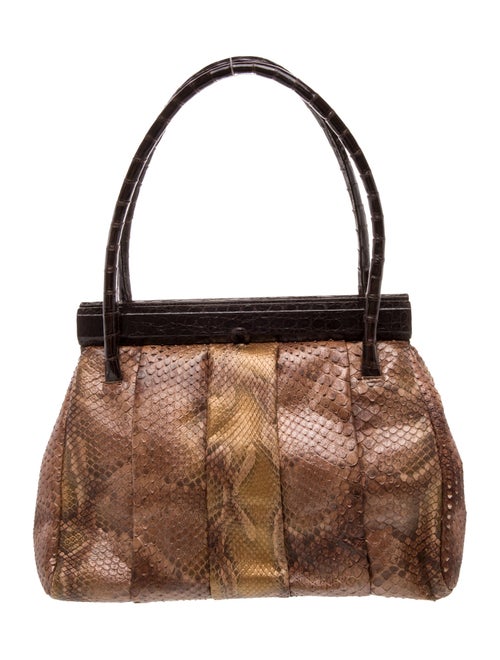 Nancy Gonzalez Snakeskin Shoulder Bag