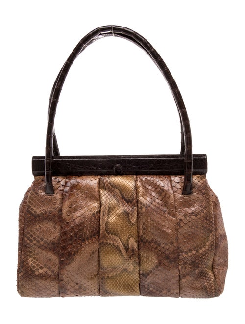 Nancy Gonzalez Snakeskin Shoulder Bag