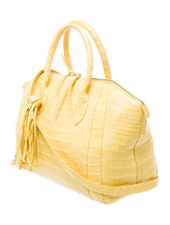 Nancy Gonzalez Crocodile Top Handle Bag