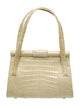 Nancy Gonzalez Crocodile Top Handle Bag