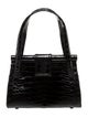 Nancy Gonzalez Crocodile Top Handle Bag