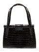 Nancy Gonzalez Crocodile Top Handle Bag