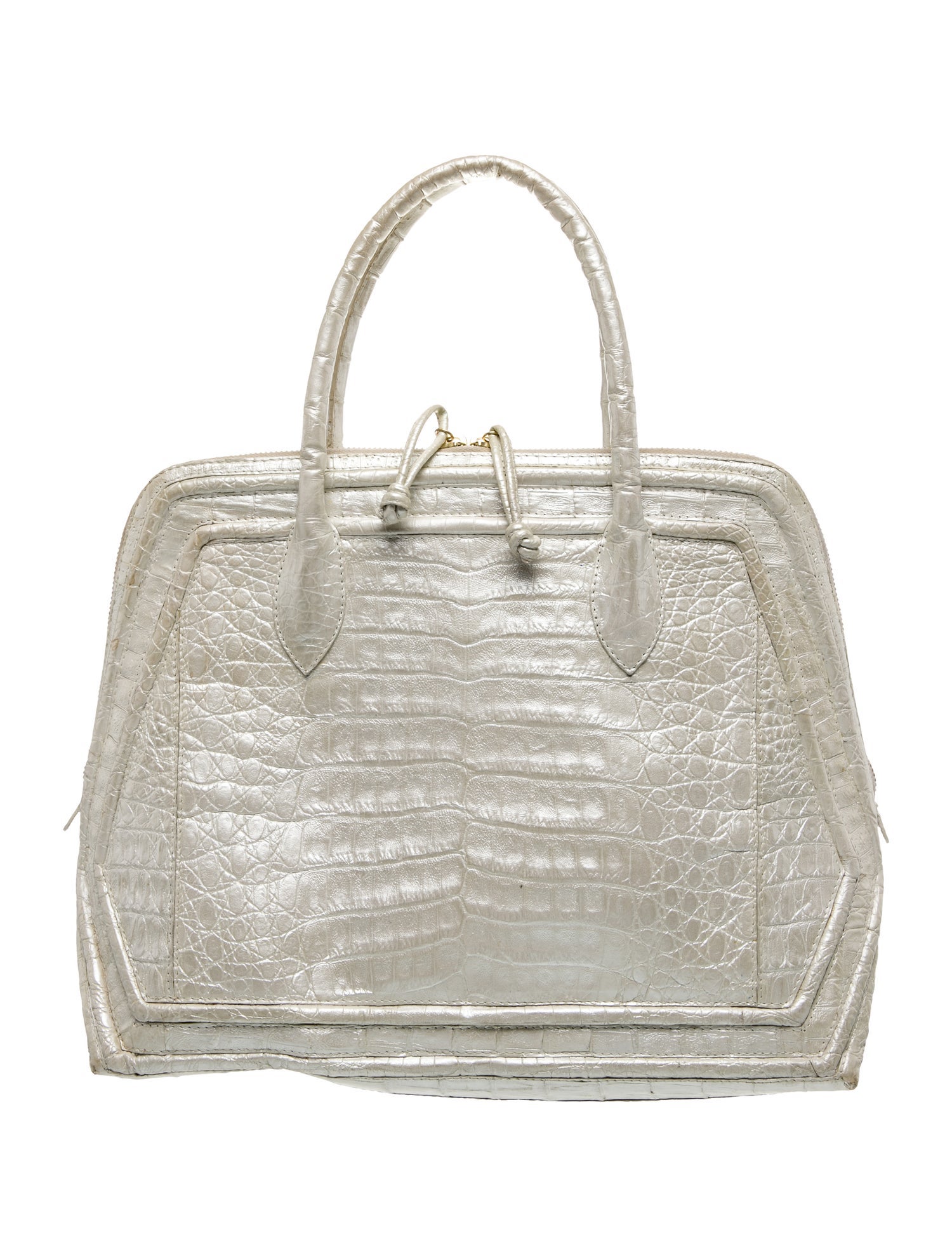 Nancy Gonzalez Crocodile Top Handle Bag