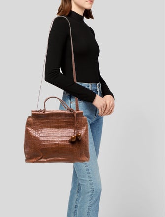 Nancy Gonzalez Crocodile Crossbody Bag