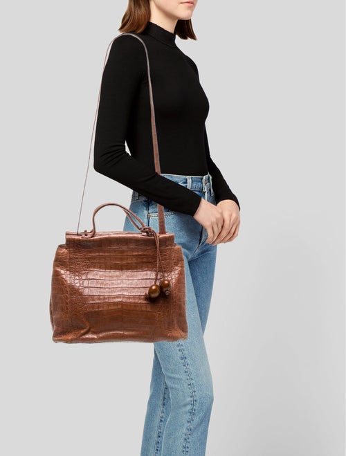 Nancy Gonzalez Crocodile Crossbody Bag