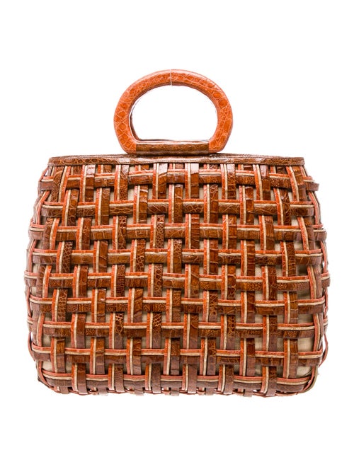 Nancy Gonzalez Crocodile Top Handle Bag