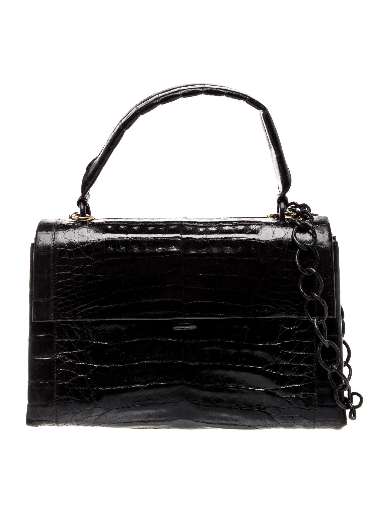Nancy Gonzalez Crocodile Top Handle Bag