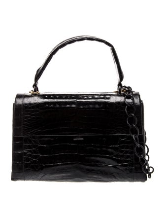 Nancy Gonzalez Crocodile Top Handle Bag