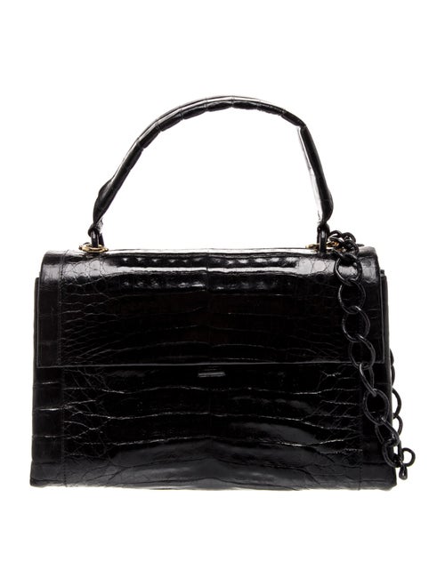 Nancy Gonzalez Crocodile Top Handle Bag