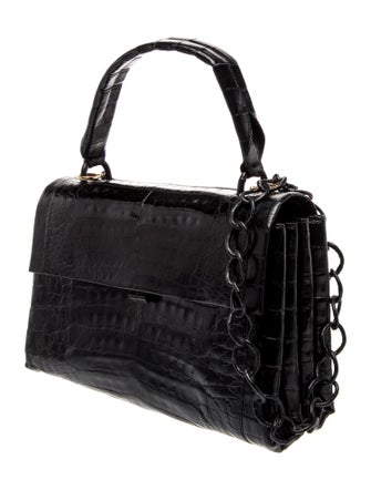 Nancy Gonzalez Crocodile Top Handle Bag