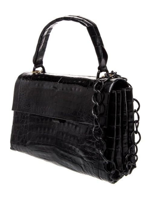 Nancy Gonzalez Crocodile Top Handle Bag