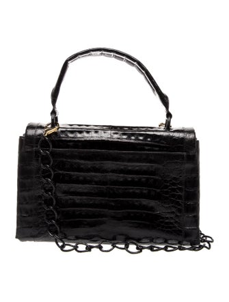 Nancy Gonzalez Crocodile Top Handle Bag