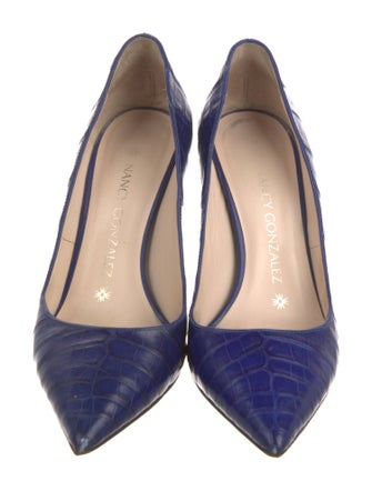 Nancy Gonzalez Crocodile Animal Print Pumps