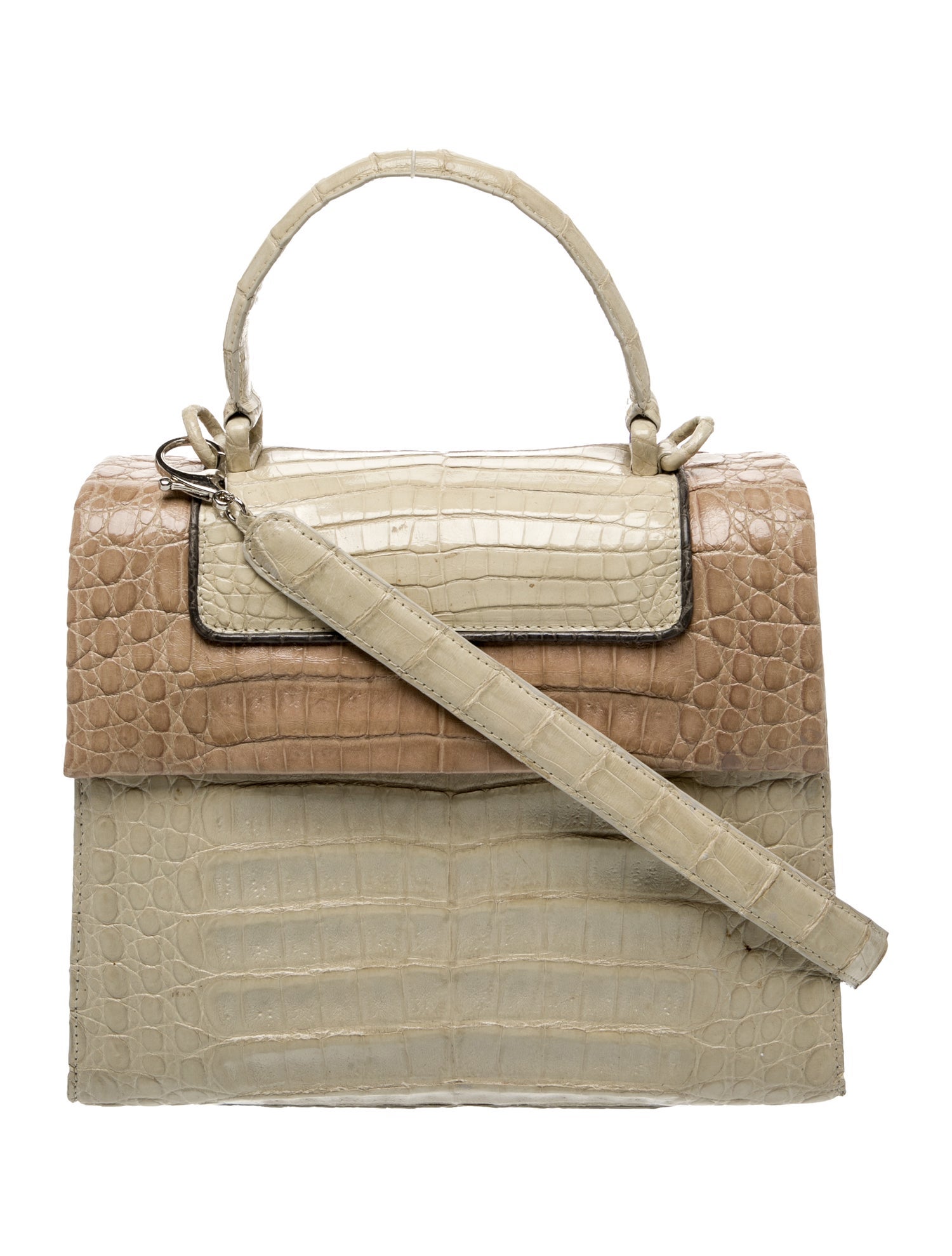 Nancy Gonzalez Crocodile Top Handle Bag