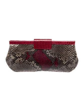 Nancy Gonzalez Snakeskin Clutch
