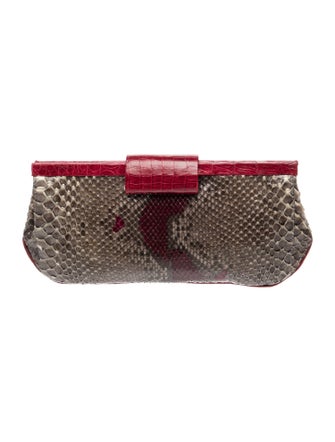 Nancy Gonzalez Snakeskin Clutch