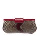 Nancy Gonzalez Snakeskin Clutch