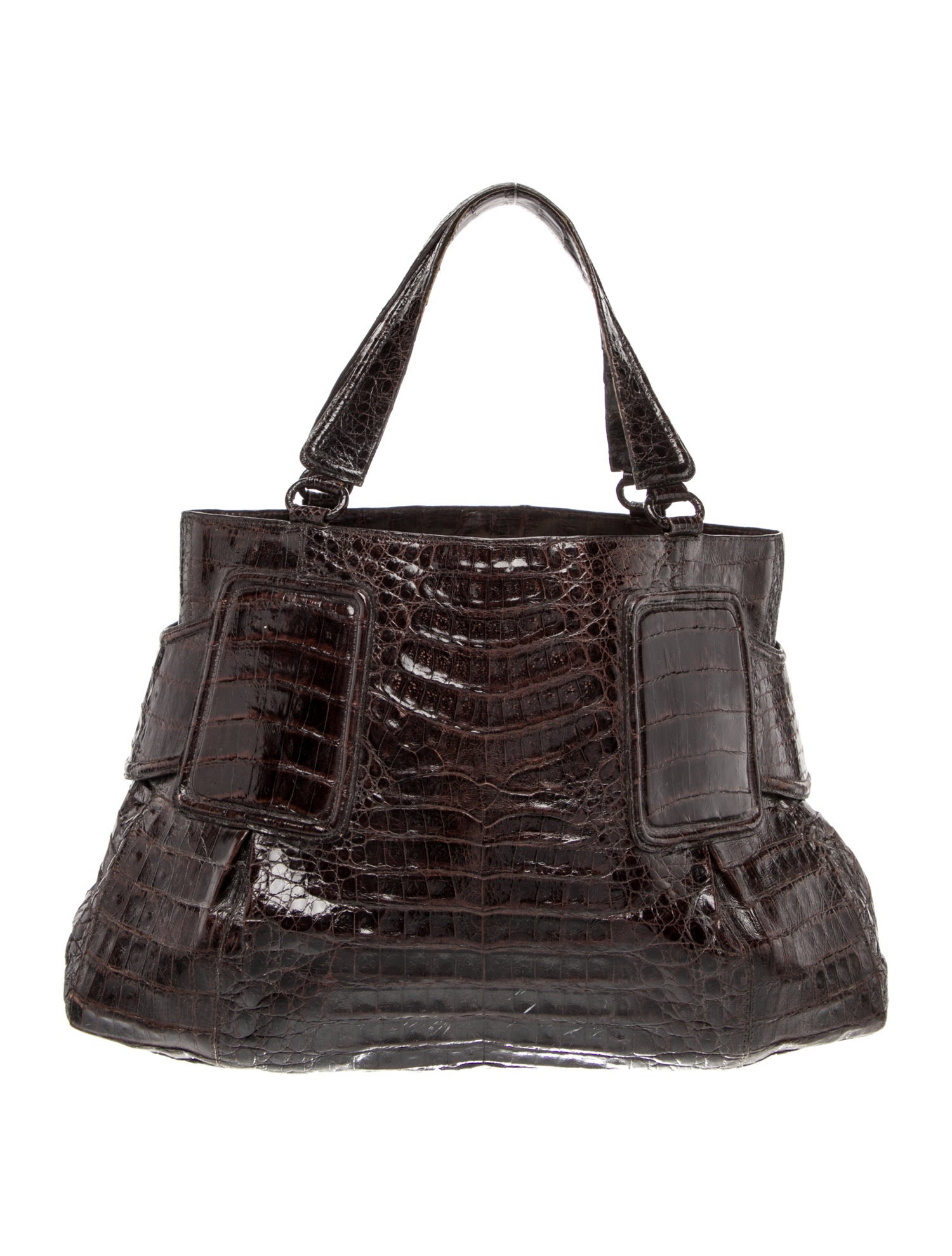 Nancy Gonzalez Crocodile Top Handle Bag