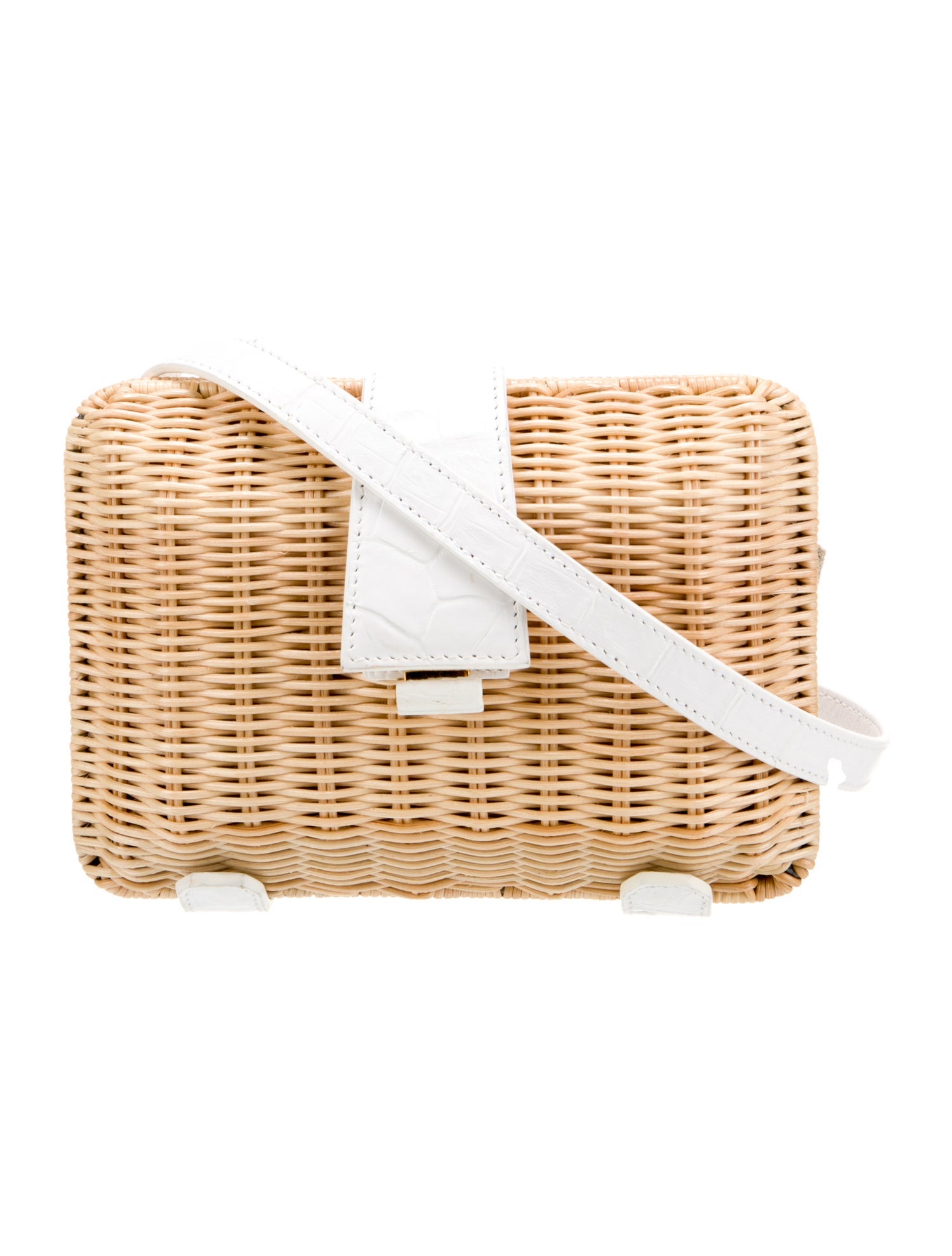 Nancy Gonzalez Wicker Shoulder Bag