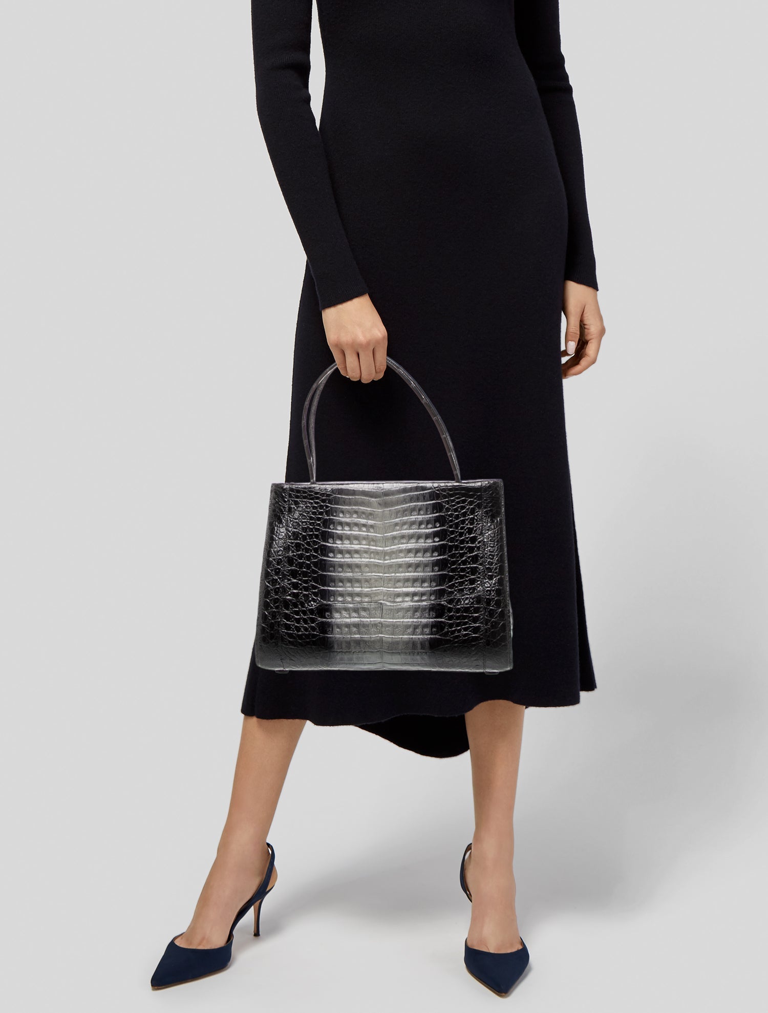 Nancy Gonzalez Alligator Shoulder Bag
