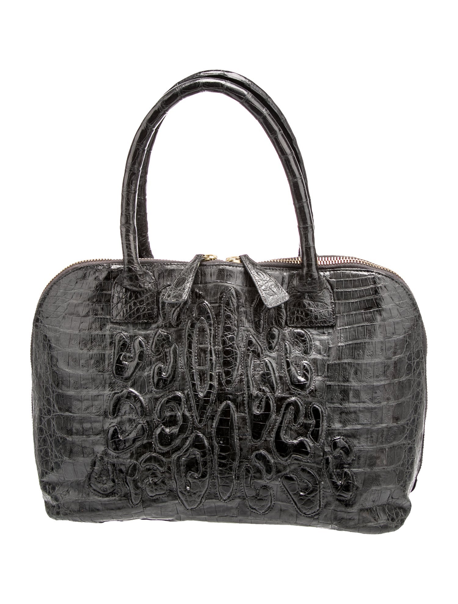 Nancy Gonzalez Crocodile Top Handle Bag