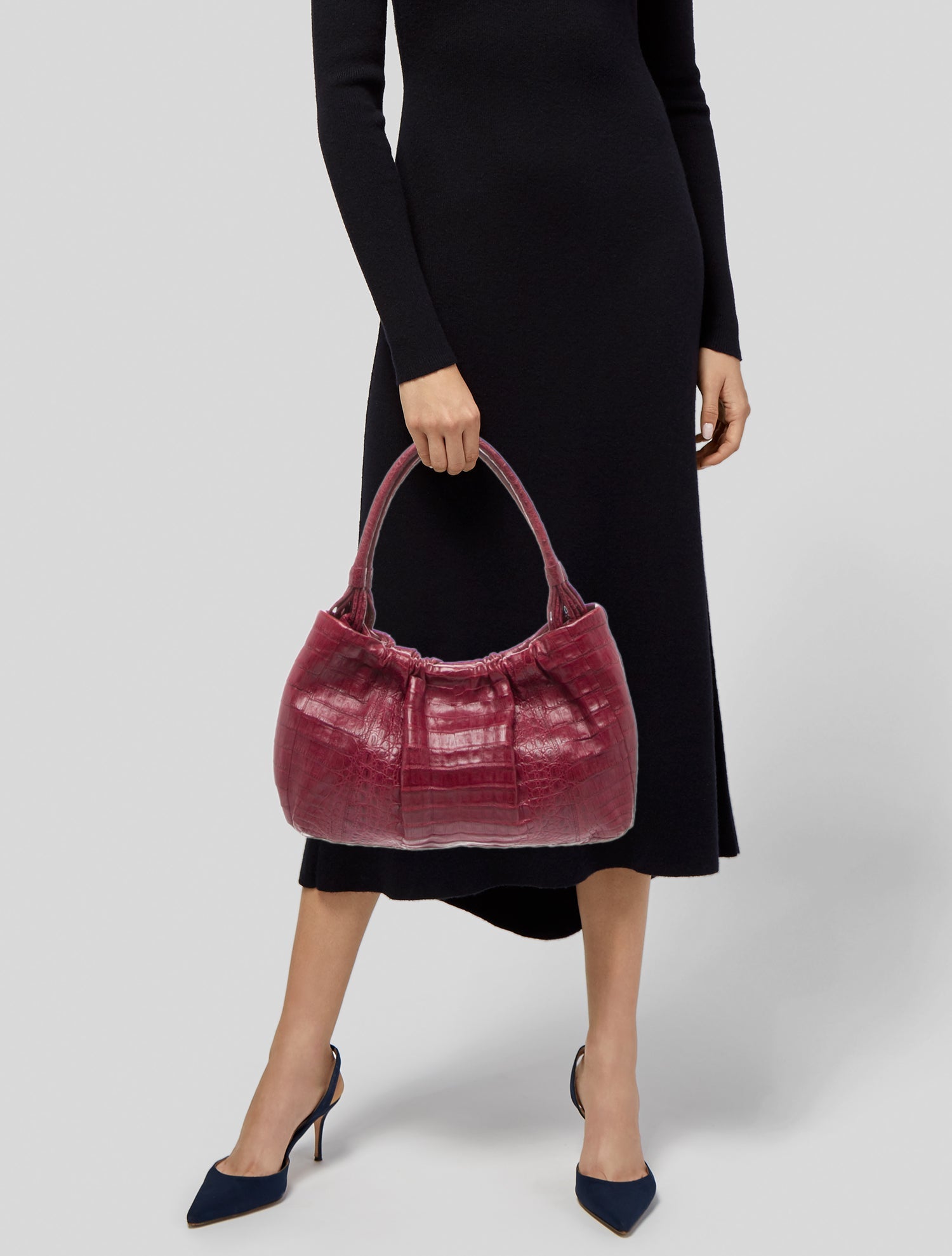 Nancy Gonzalez Crocodile Shoulder Bag